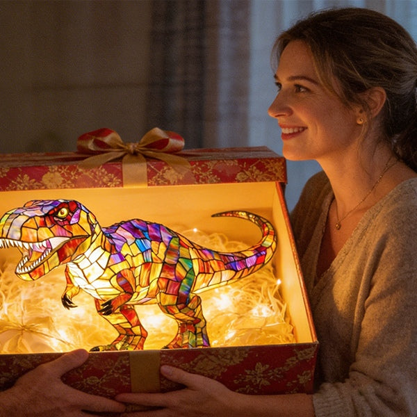 🎁Perfektní dárek pro vnoučata – roztomilá dinosauří lampa T-Rex🦖