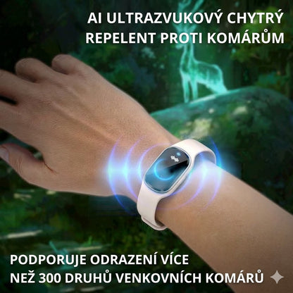 🦟 Ultrazvukový náramek proti komárům – pohodlná ochrana bez chemie