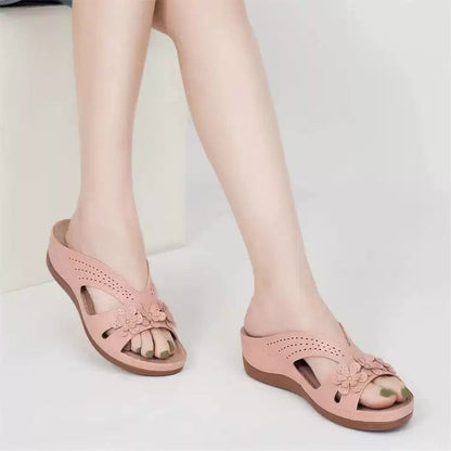 Elthivo dámské bezbolestné pohodlné ortopedické kožené sandály