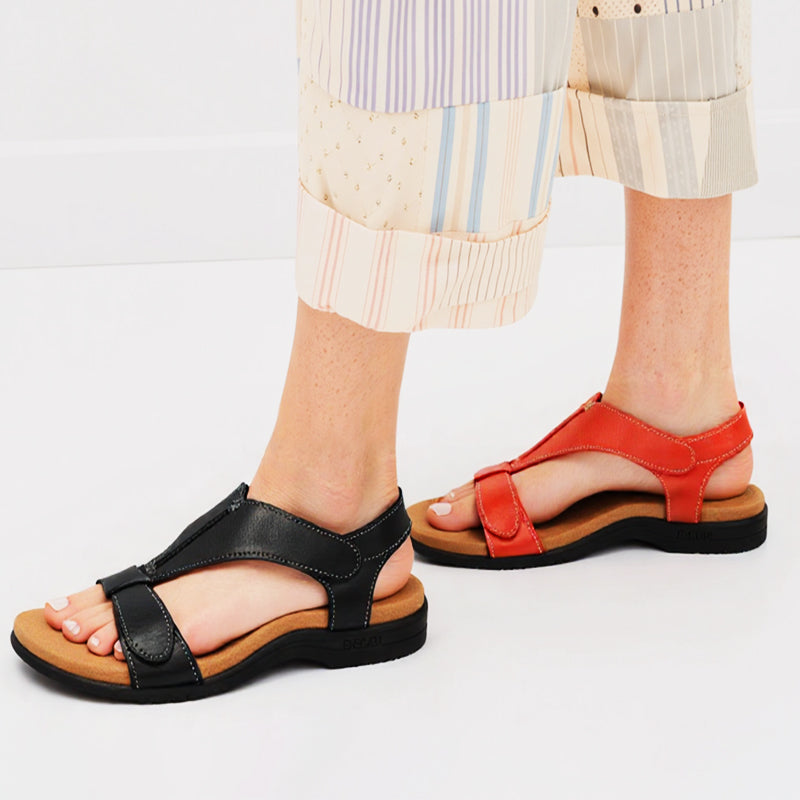 Komfortní ortopedické sandály na celodenní nošení, které ulevují od bolesti zad a nohou.