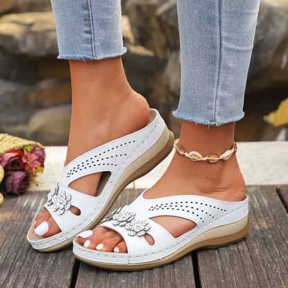 Elthivo dámské bezbolestné pohodlné ortopedické kožené sandály