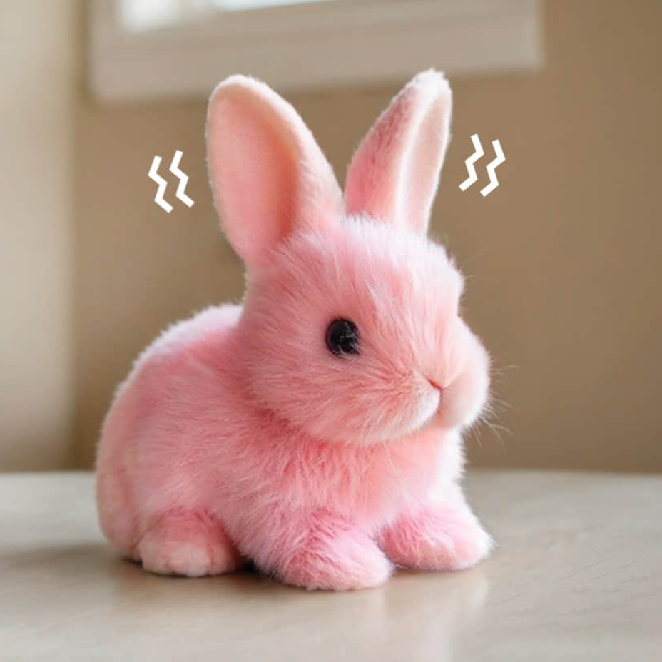 Hvězda francouzských domácností 🐰 Plyšová hračka BunnyBuddy™🎀 od Elthivo, realistická a roztomilá, přináší dětem radost.