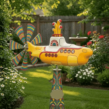 Elthivo Submarine Wind Spinner – retro dekorace, která oživí vaši zahradu