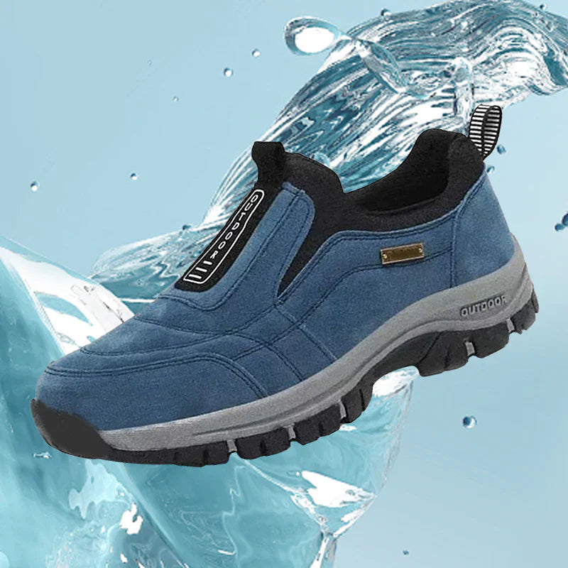 Voděodolné a pohodlné ortopedické boty pro muže vhodné na chůzi a turistiku