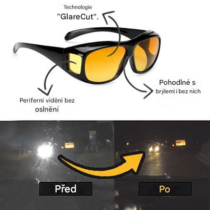 Elthivo NightGlo – brýle proti oslnění pro noční řízení 🌙, které chrání před oslněním LED světel 💡 a zajišťují bezpečnější jízdu v noci 🚗