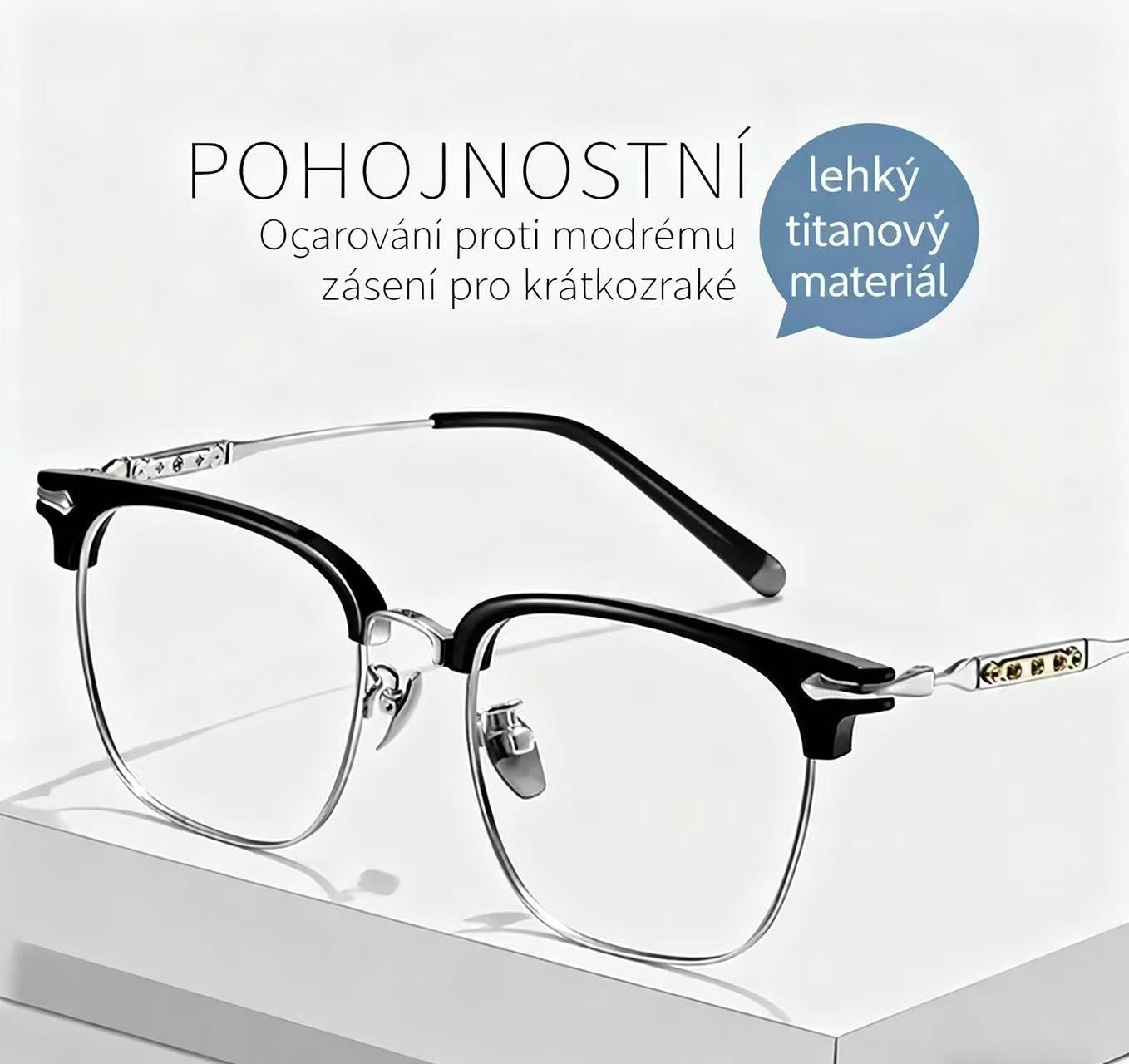 Pomáhá seniorům vidět jasněji — inteligentní brýle se zoomem, automatické zaostření, jasně vidíte na blízko i na dálku.