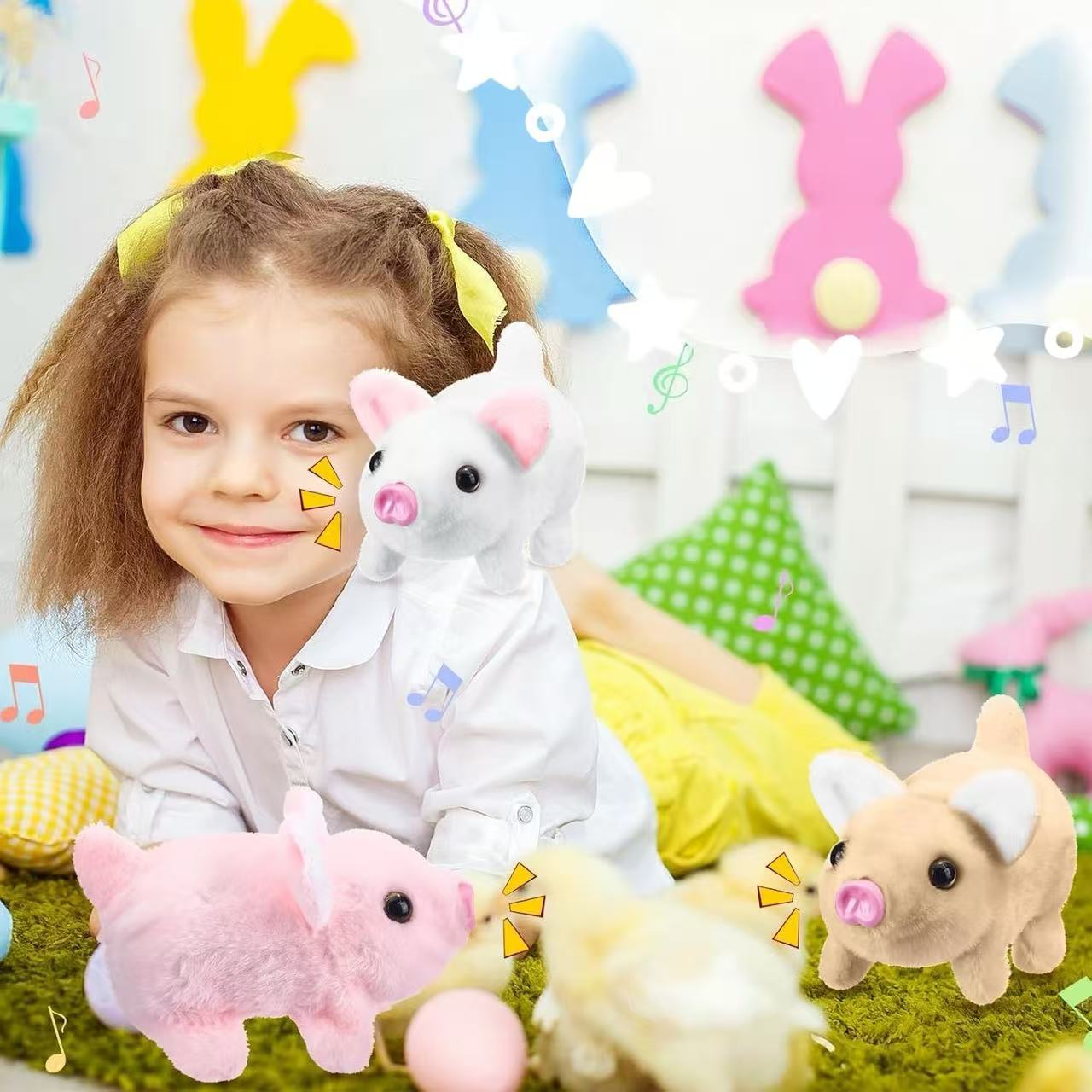 Roztomilé plyšové selátko — terapeutický společník pro radost a klid v každém věku