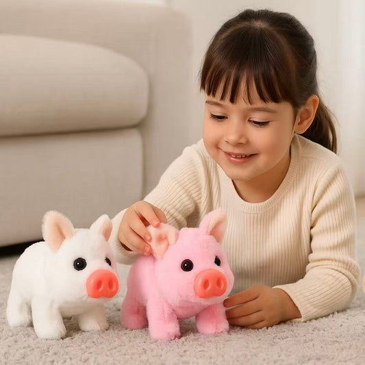 Roztomilé plyšové selátko — terapeutický společník pro radost a klid v každém věku