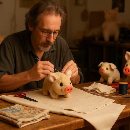 Roztomilé plyšové selátko — terapeutický společník pro radost a klid v každém věku