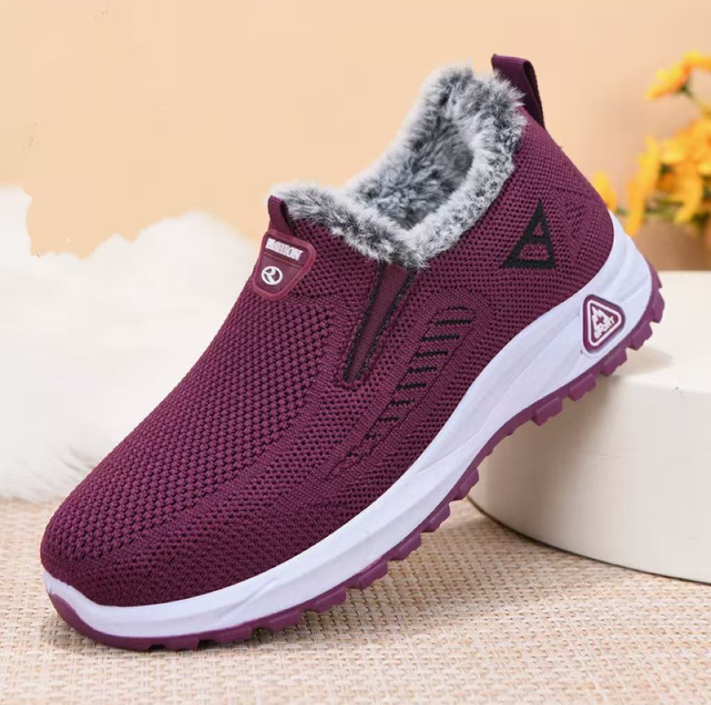 Dámské zimní zateplené boty pro seniorky Teplé, lehké a pohodlné · Bez studených nohou v zimě