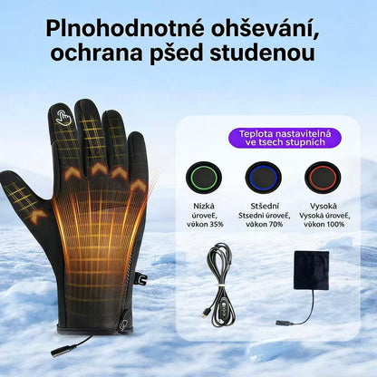 Inteligentní vyhřívané rukavice se 3 nastavitelnými stupni🔥  | Navrženo pro seniory, rychlé zahřátí během několika sekund, ochrana proti mrazu