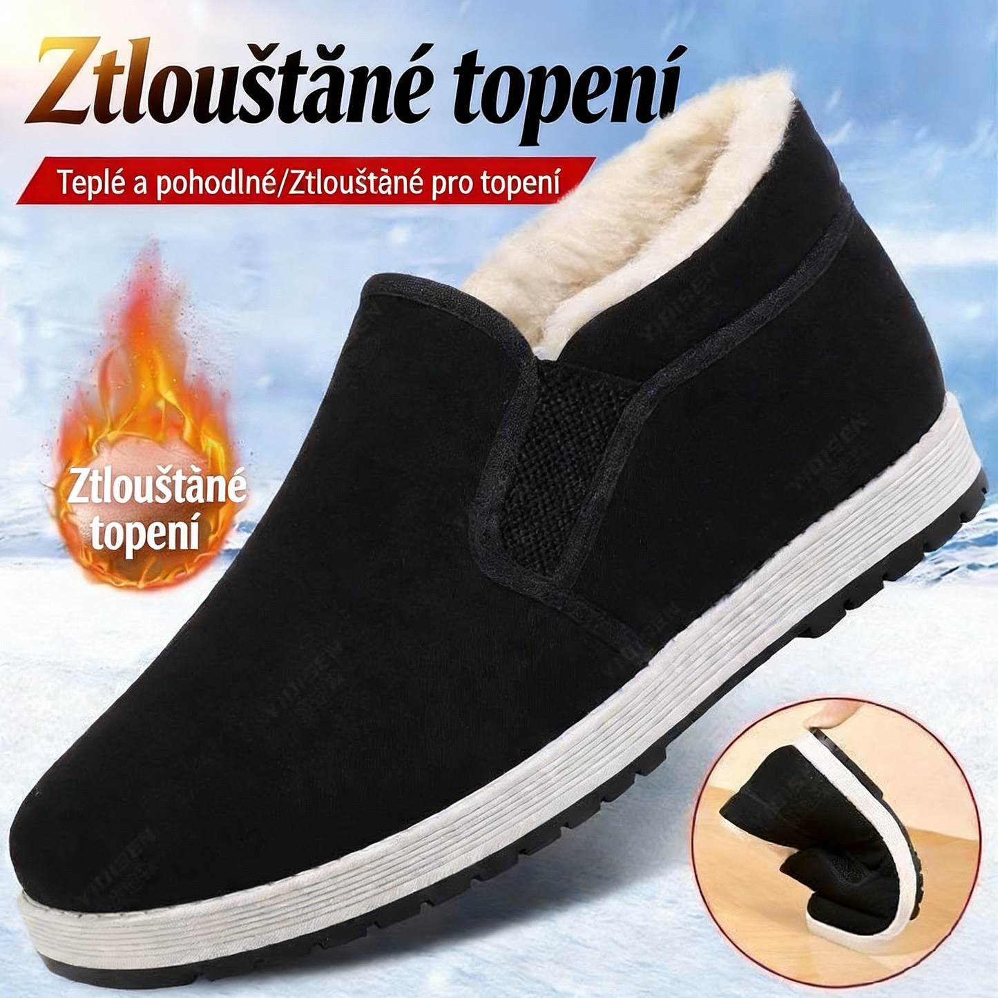 Tohle jsou boty, které skutečně potřebují lidé nad 50 let🥇🛡️Vysoké boty s fleecem – teplé, pohodlné, protiskluzové!