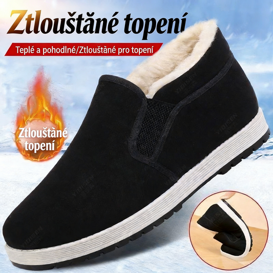 Tohle jsou boty, které skutečně potřebují lidé nad 50 let🥇🛡️Vysoké boty s fleecem – teplé, pohodlné, protiskluzové!