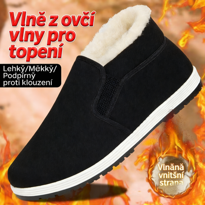 Tohle jsou boty, které skutečně potřebují lidé nad 50 let🥇🛡️Vysoké boty s fleecem – teplé, pohodlné, protiskluzové!