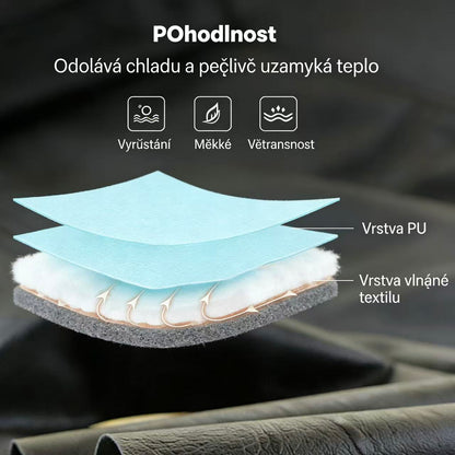 Pánská baseballová čepice z PU kůže s podšívkou🔥  | Větruodolná a teplá, pohodlná a odolná