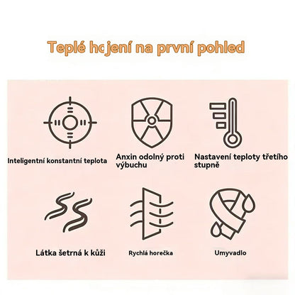 Nová vyhřívaná šála – teplo během několika sekund, zahřeje krk, nezbytná pro seniory v zimě