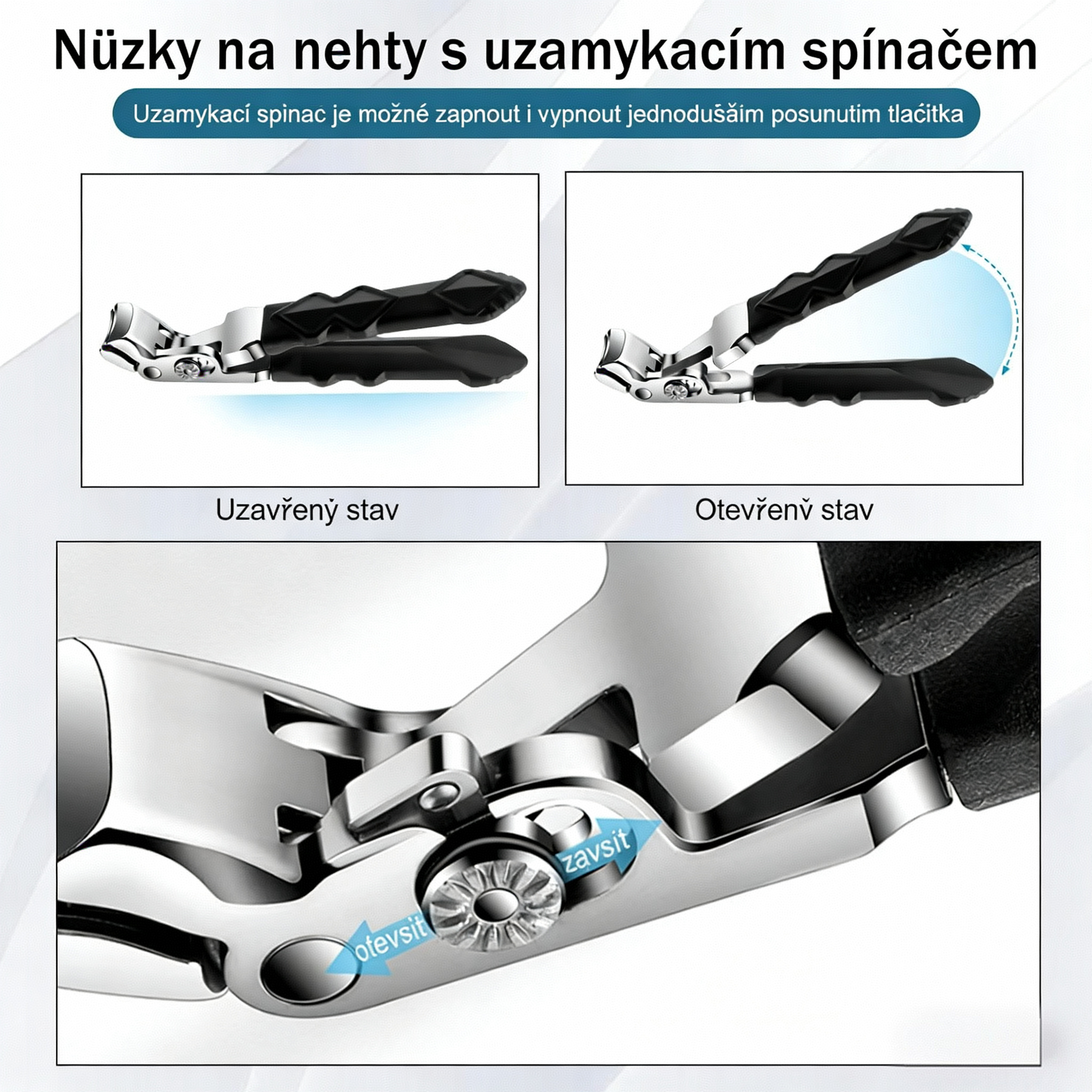 Elthivo OrthoClip™ – profesionální nůžky na nehty, ideální pro seniory, diabetiky, pacienty s problémy se zády nebo artritidou