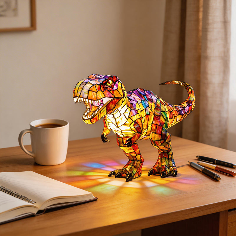 🎁Perfektní dárek pro vnoučata – roztomilá dinosauří lampa T-Rex🦖
