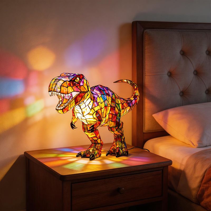 🎁Perfektní dárek pro vnoučata – roztomilá dinosauří lampa T-Rex🦖