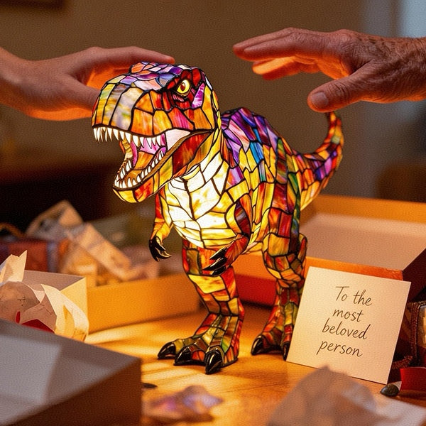 🎁Perfektní dárek pro vnoučata – roztomilá dinosauří lampa T-Rex🦖