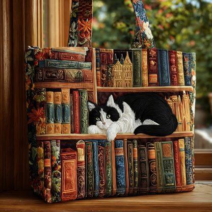 Elthivo Storybound Quilted Tote – Ručně vyráběná prošívaná taška s velkou kapacitou