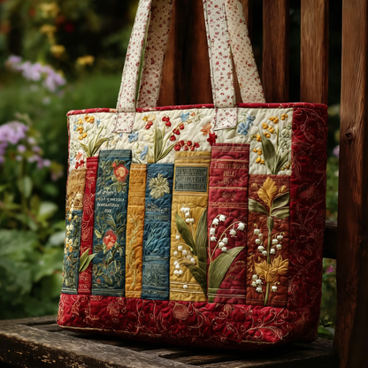 Elthivo Storybound Quilted Tote – Ručně vyráběná prošívaná taška s velkou kapacitou