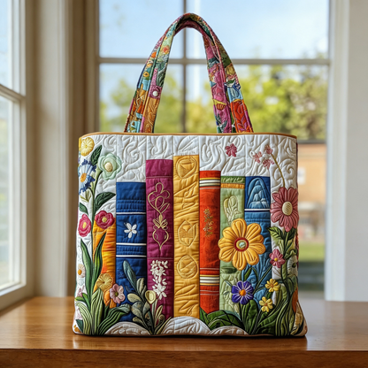 Elthivo Storybound Quilted Tote – Ručně vyráběná prošívaná taška s velkou kapacitou