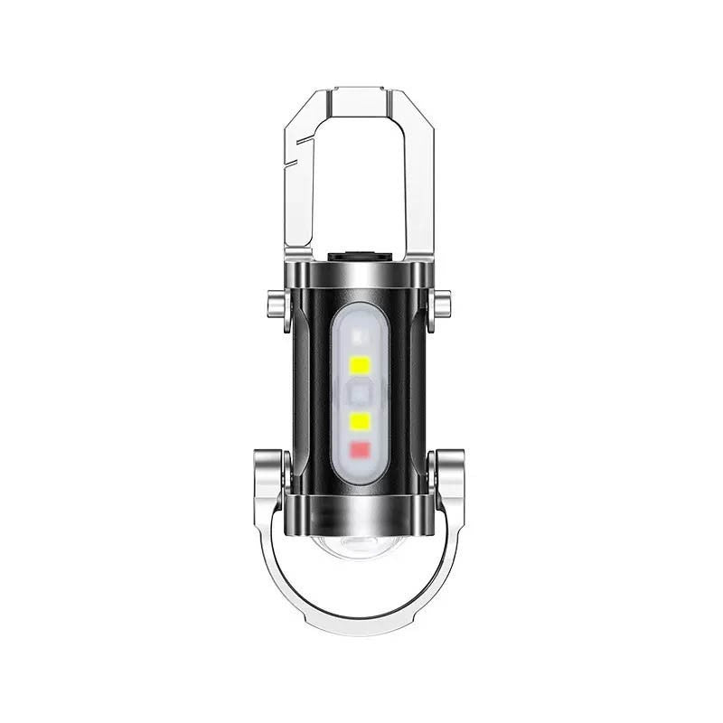 Elthivo™ KeyBlazer – Mini Silná LED Svítilna 1200 Lumenů, Přívěsek na Klíče, Nouzové Světlo a Powerbanka