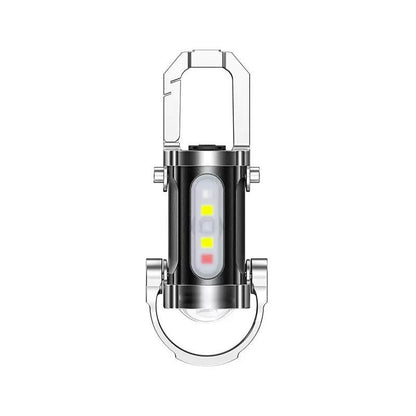 Elthivo™ KeyBlazer – Mini Silná LED Svítilna 1200 Lumenů, Přívěsek na Klíče, Nouzové Světlo a Powerbanka