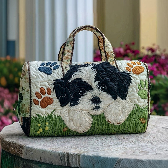Elthivo Storybound Quilted Tote – Ručně vyráběná prošívaná taška s velkou kapacitou