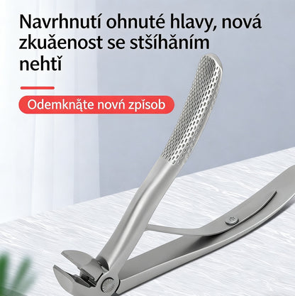 Lékařsky navržené kleštičky na nehty doporučené podiatry – stačí jemný stisk a snadno zastřihnete i silné a tvrdé nehty.