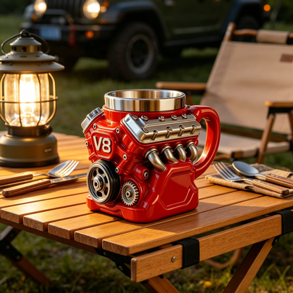 Elthivo Heritage V8 – designový hrnek inspirovaný motorem