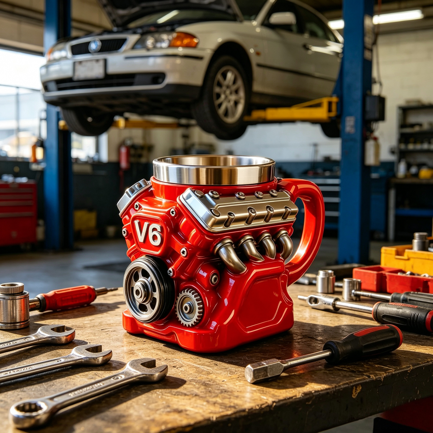 Elthivo Heritage V8 – designový hrnek inspirovaný motorem