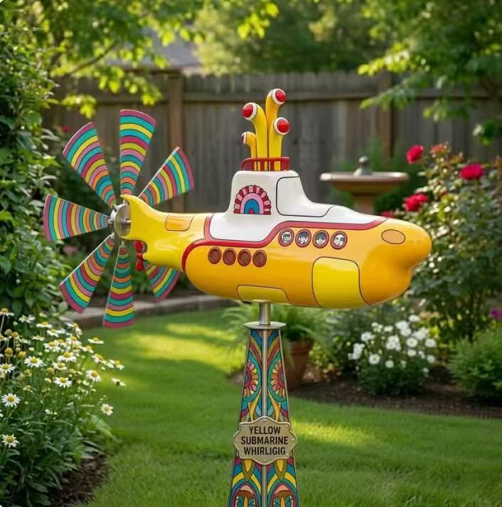 Elthivo Submarine Wind Spinner – retro dekorace, která oživí vaši zahradu