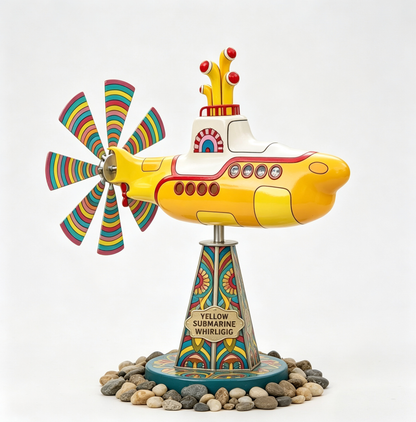 Elthivo Submarine Wind Spinner – retro dekorace, která oživí vaši zahradu