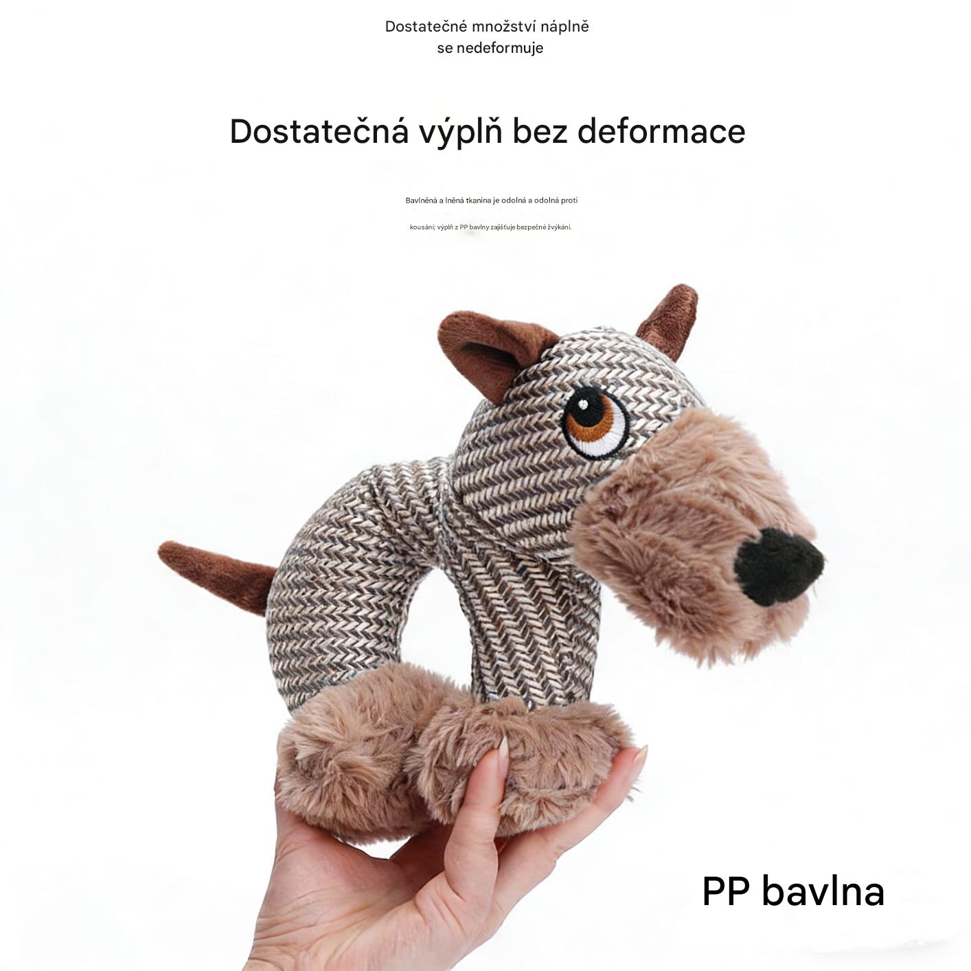 Odolná hračka z lněné tkaniny – uklidňuje a baví vašeho psa🐕