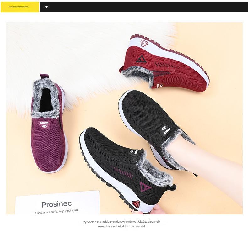 Dámské zimní zateplené boty pro seniorky Teplé, lehké a pohodlné · Bez studených nohou v zimě