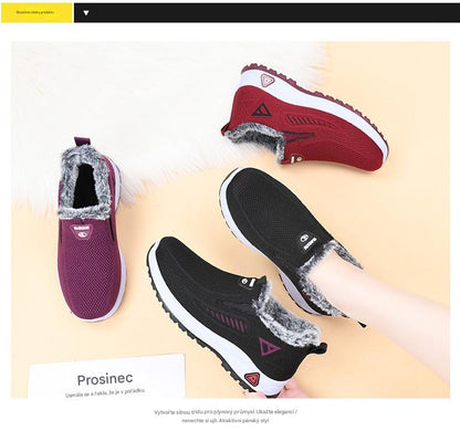 Dámské zimní zateplené boty pro seniorky Teplé, lehké a pohodlné · Bez studených nohou v zimě