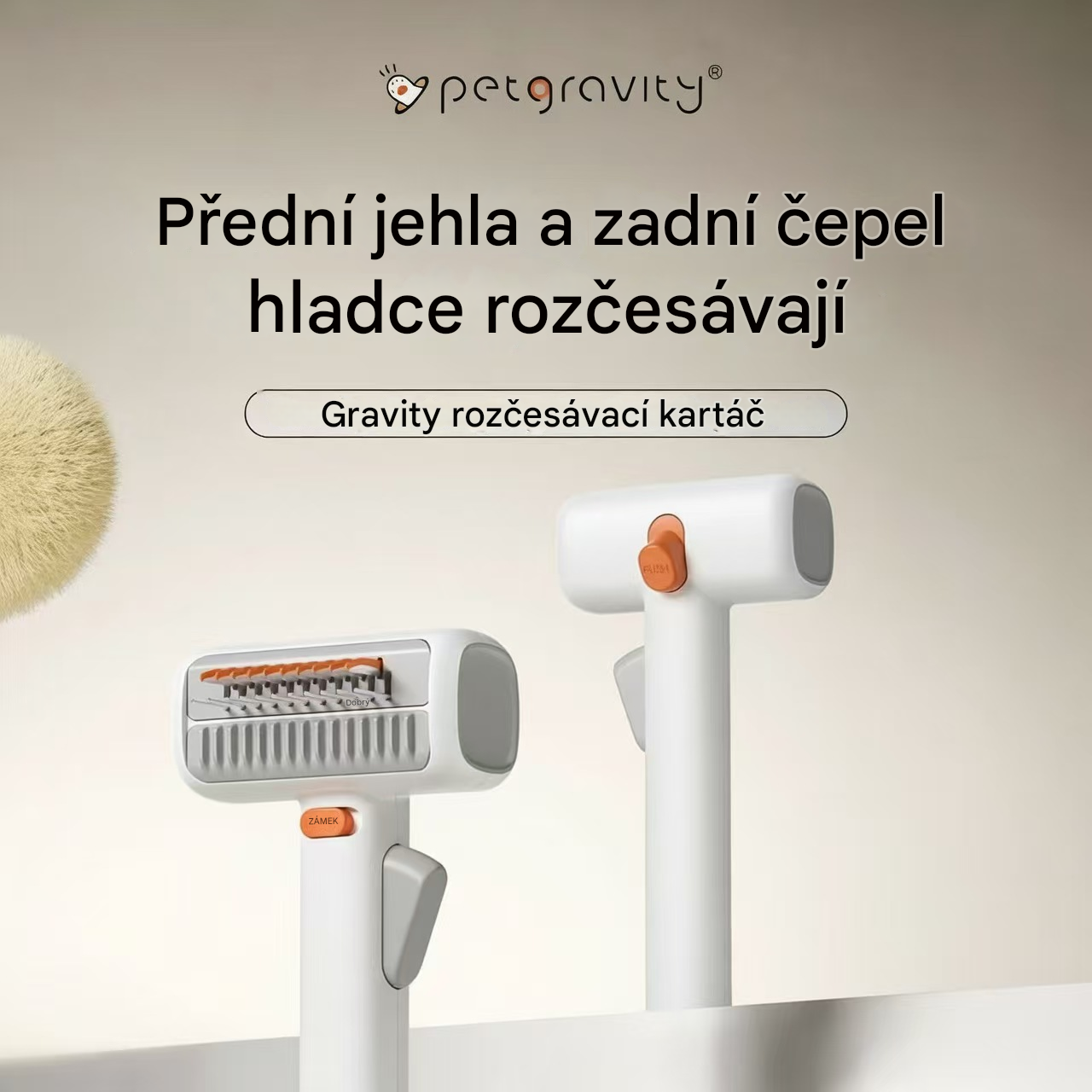 Elthivo SilkyFur™ – jemný rozčesávací hřeben pro psy a kočky