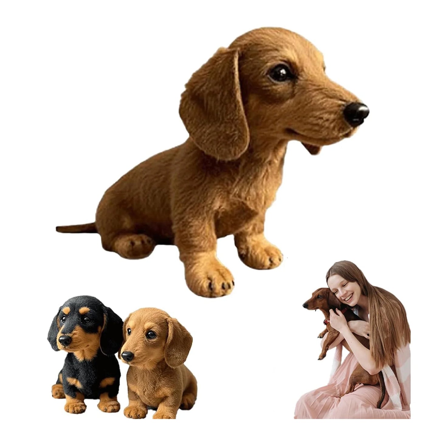 🎄 Vánoční hit roku! Roztomilý plyšový jezevčík, který si vaše vnoučata zamilují！