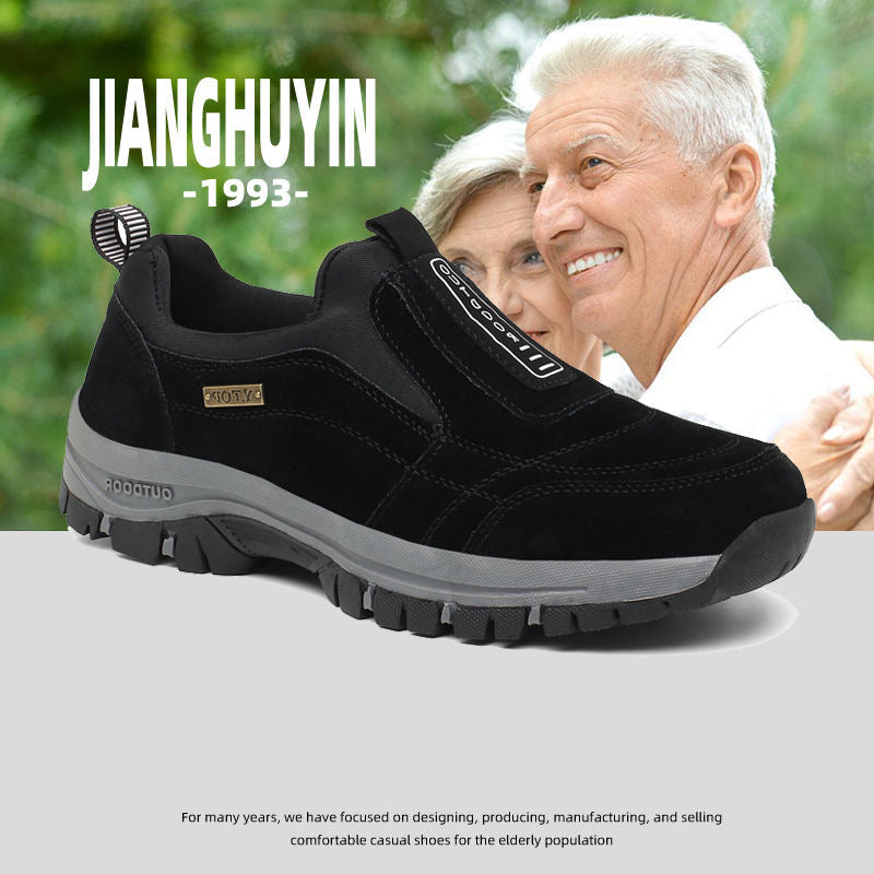 Voděodolné a pohodlné ortopedické boty pro muže vhodné na chůzi a turistiku