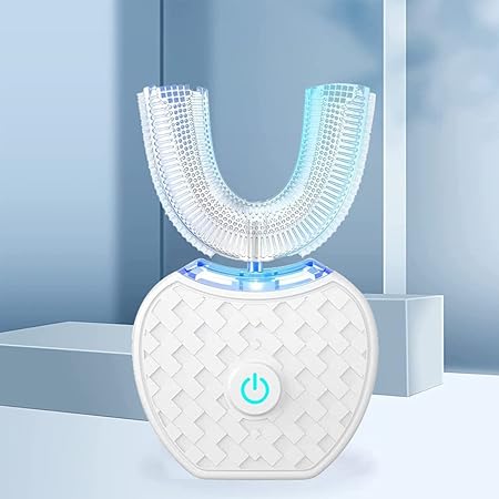 Ultrazvukový elektrický zubní kartáček pro seniory – 360° čištění, U-hlavice a jemná péče o dásně