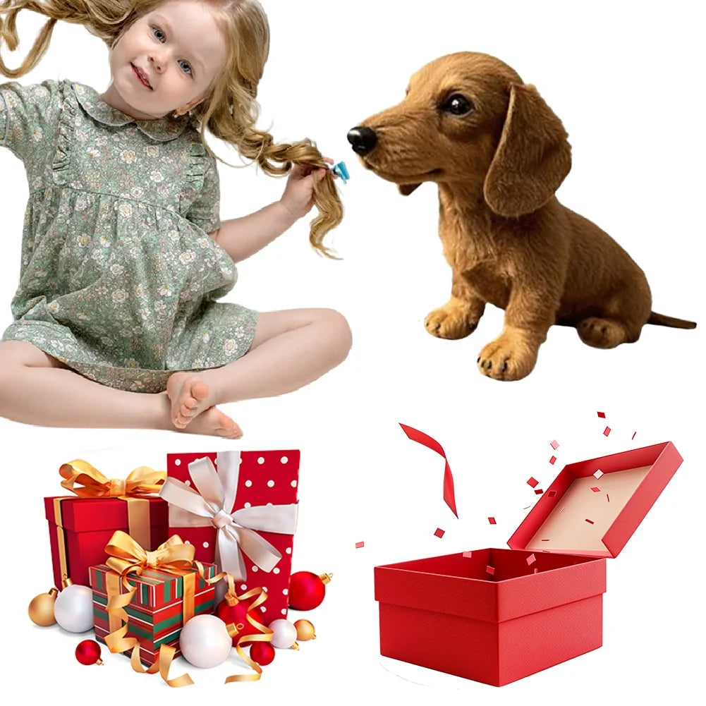 🎄 Vánoční hit roku! Roztomilý plyšový jezevčík, který si vaše vnoučata zamilují！