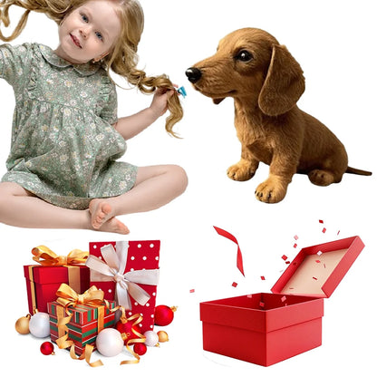 🎄 Vánoční hit roku! Roztomilý plyšový jezevčík, který si vaše vnoučata zamilují！