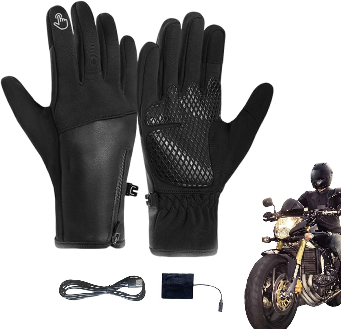 Inteligentní vyhřívané rukavice se 3 nastavitelnými stupni🔥  | Navrženo pro seniory, rychlé zahřátí během několika sekund, ochrana proti mrazu