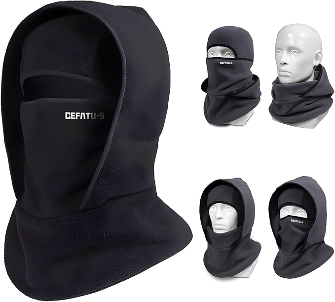 Multifunkční 3v1 čepice – šála, rouška a čepice v jednom, snadné nasazení během pár sekund, ideální pro zimu a ochranu před chladem❄️