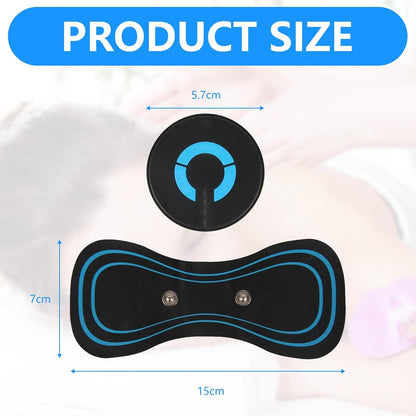 Přenosná pulzní masážní náplast｜Kompaktní masážní přístroj pro úlevu od únavy krční, bederní a zádové oblasti