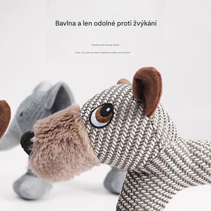 Odolná hračka z lněné tkaniny – uklidňuje a baví vašeho psa🐕