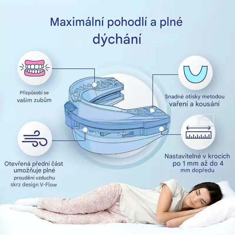 Elthivo Protichrápací dlaha pro korekci držení krku a páteře během spánku