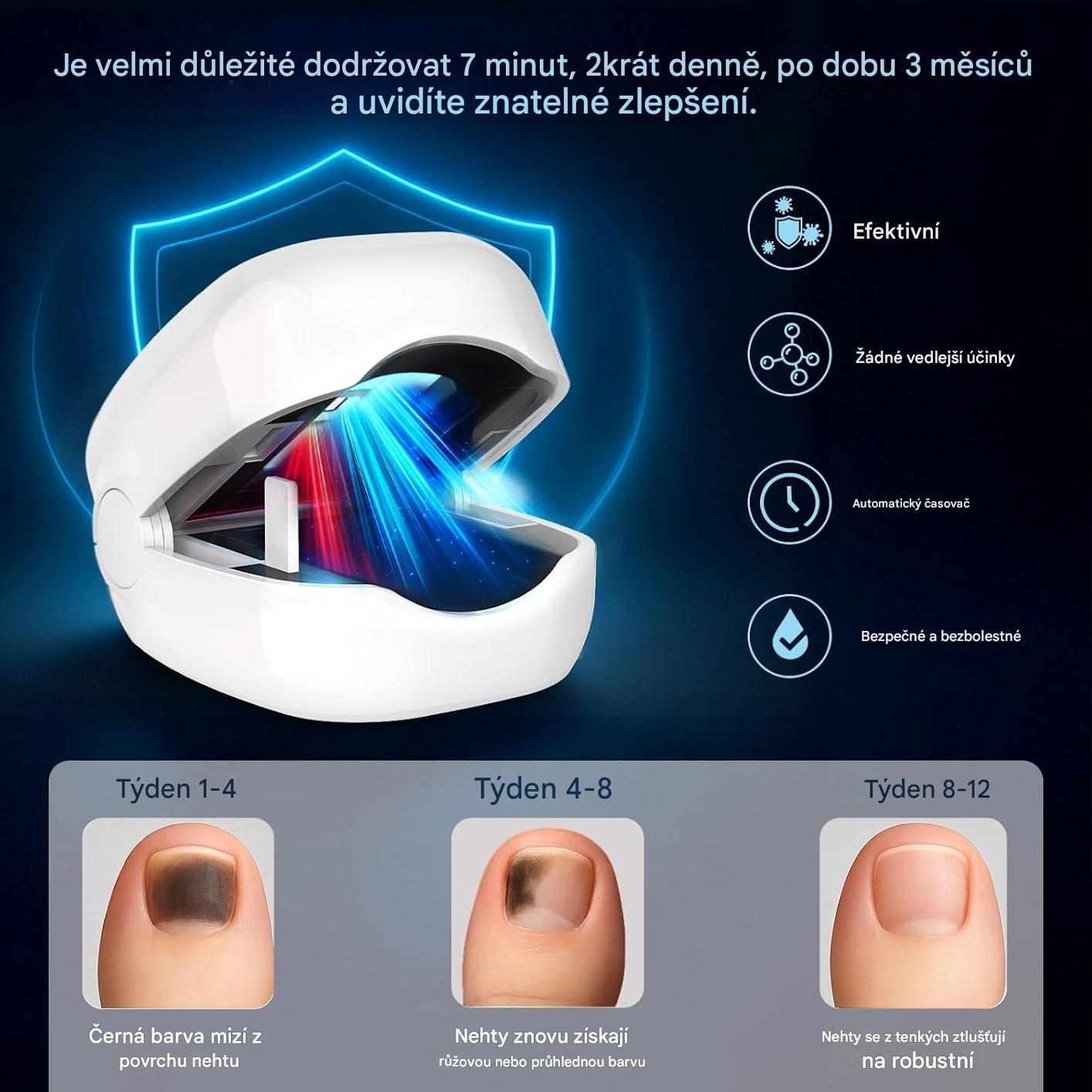 Elthivo Laserové LED zařízení pro léčbu nehtové mykózy